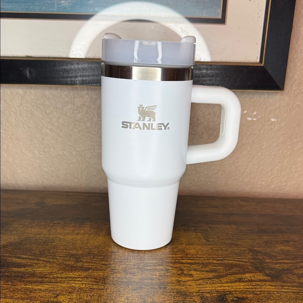 Stanley 12oz White Travel Mug with Handle